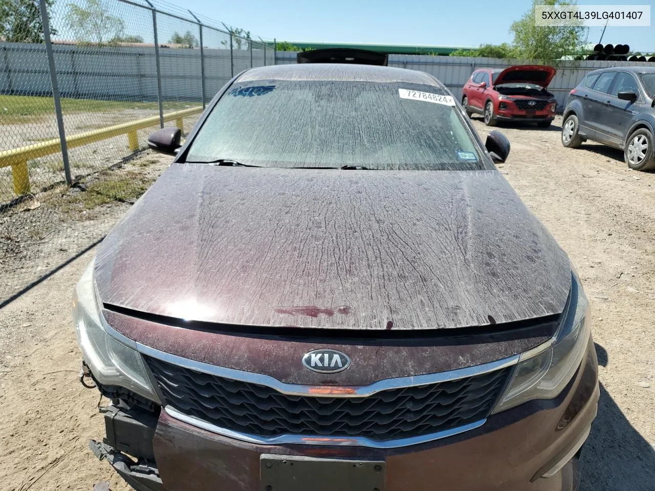 2020 Kia Optima Lx VIN: 5XXGT4L39LG401407 Lot: 72784824