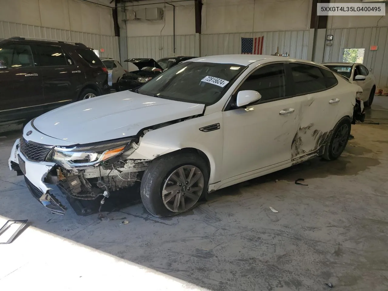 2020 Kia Optima Lx VIN: 5XXGT4L35LG400495 Lot: 72815624