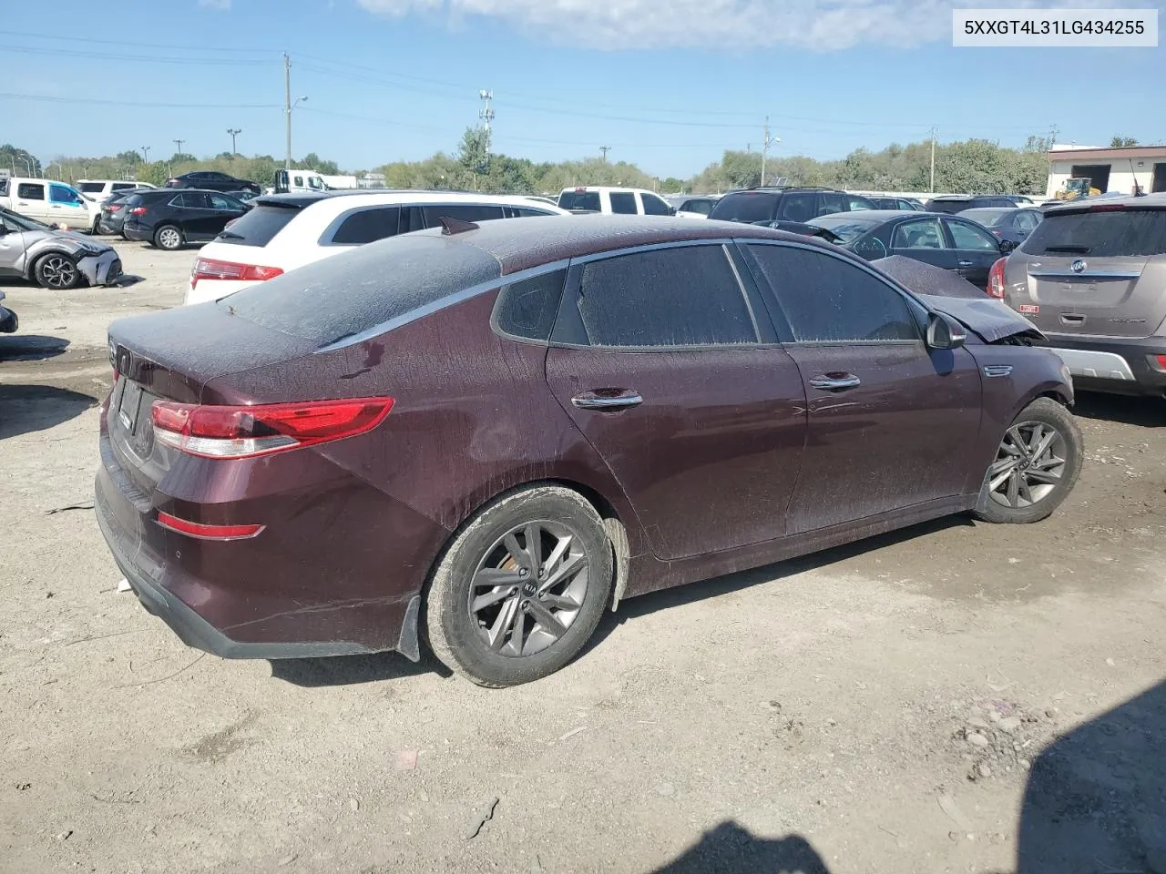 5XXGT4L31LG434255 2020 Kia Optima Lx