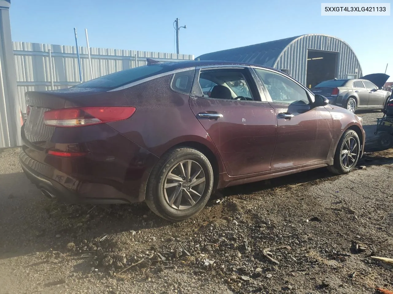 2020 Kia Optima Lx VIN: 5XXGT4L3XLG421133 Lot: 73301174