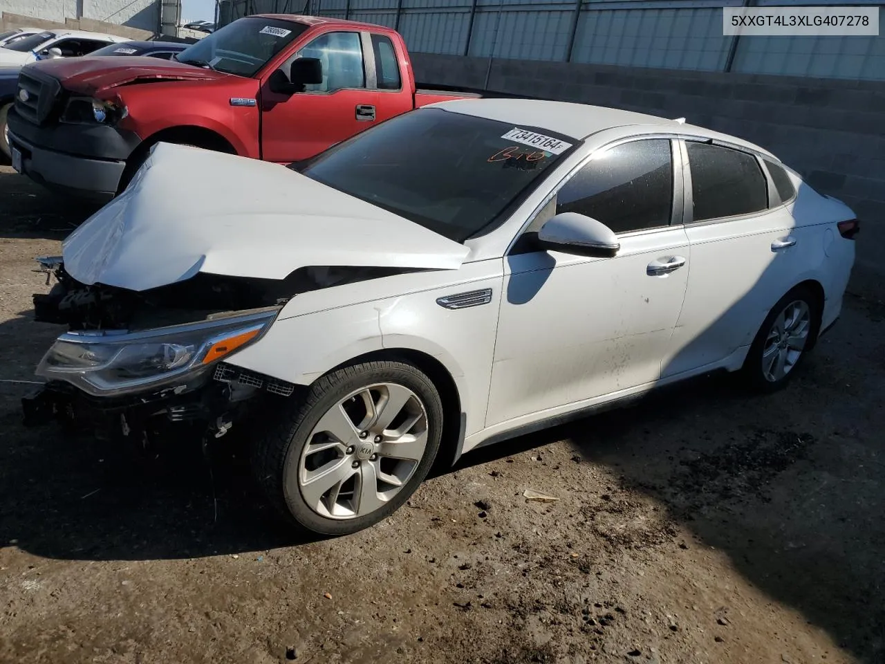 2020 Kia Optima Lx VIN: 5XXGT4L3XLG407278 Lot: 73415164