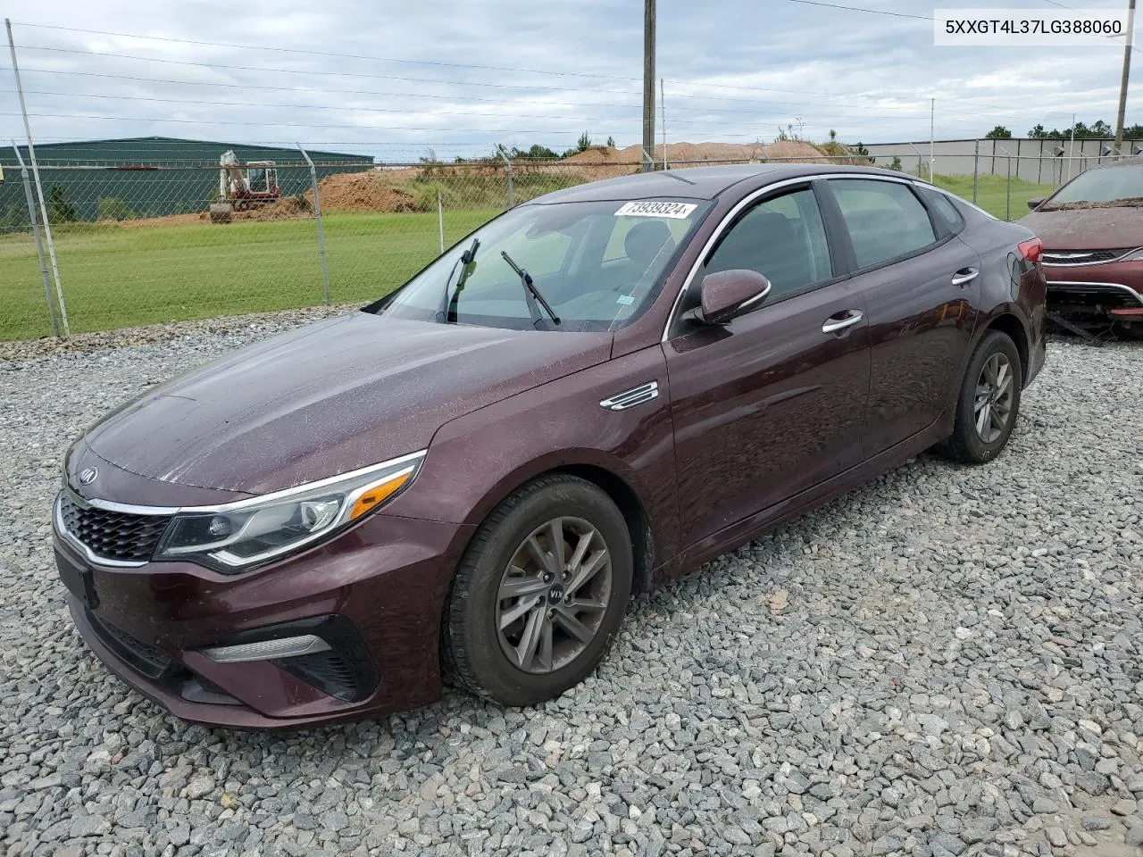 2020 Kia Optima Lx VIN: 5XXGT4L37LG388060 Lot: 73939324