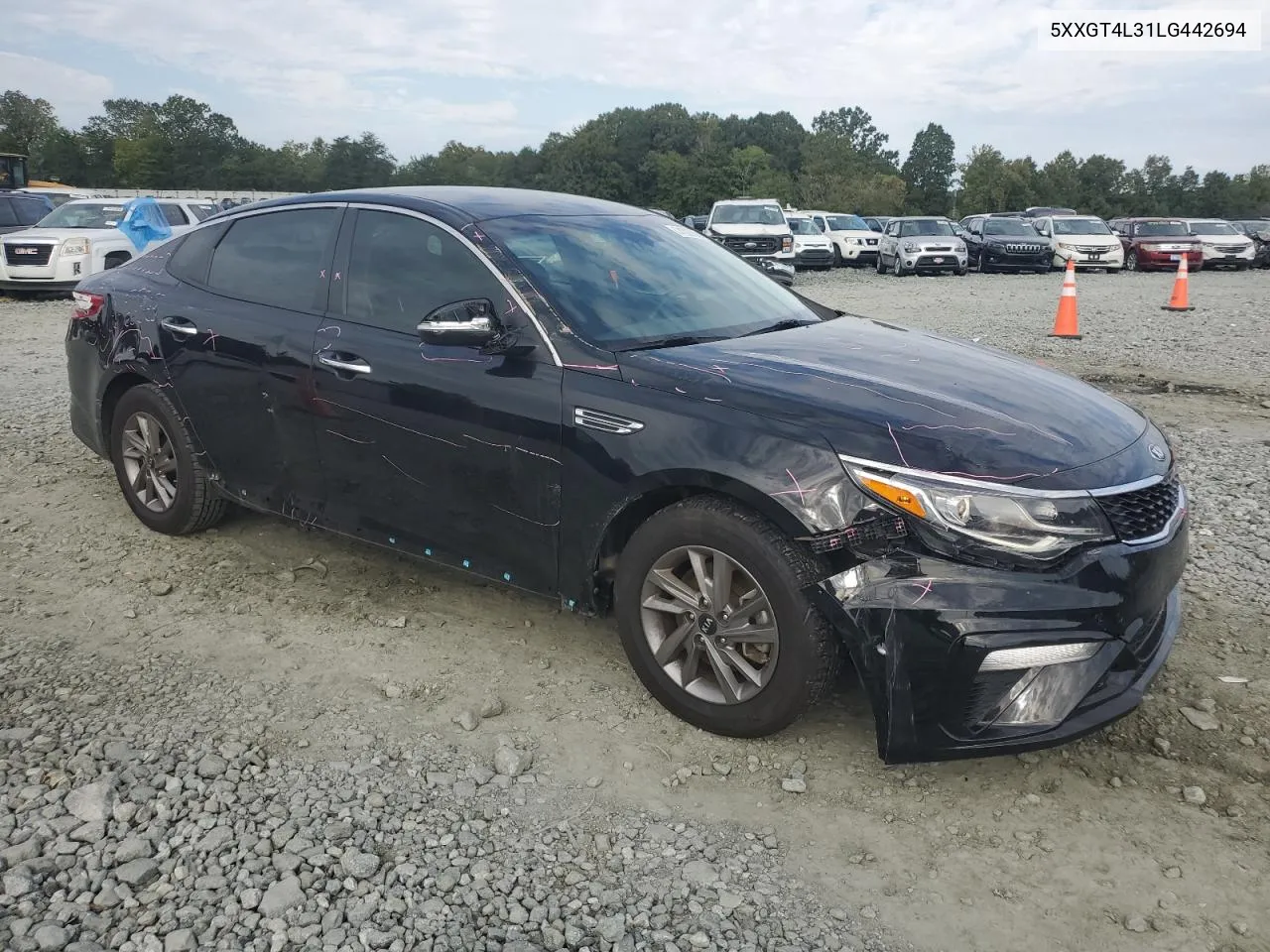 2020 Kia Optima Lx VIN: 5XXGT4L31LG442694 Lot: 74305664