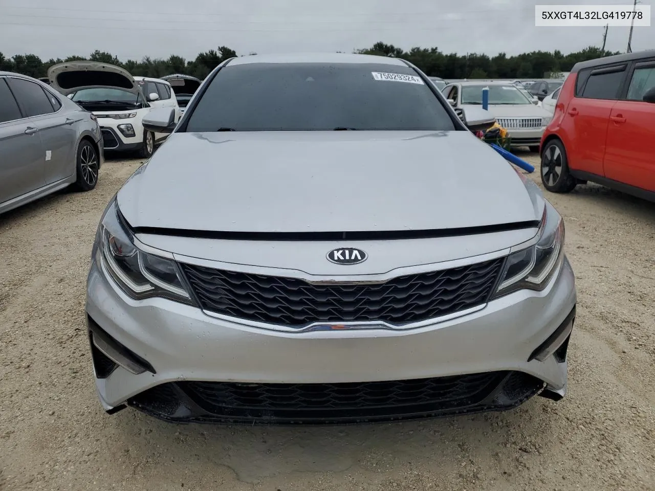 2020 Kia Optima Lx VIN: 5XXGT4L32LG419778 Lot: 75029324