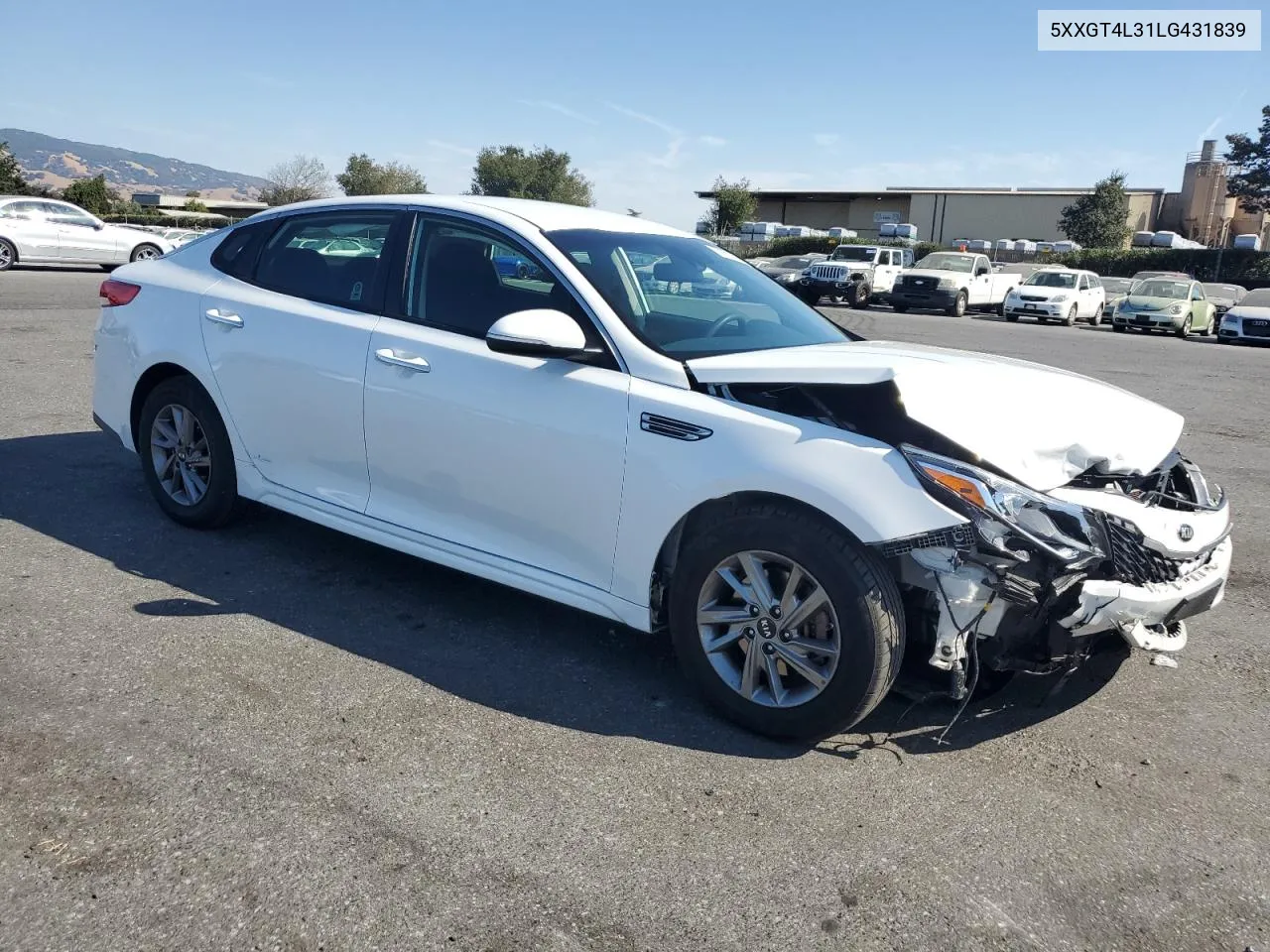 2020 Kia Optima Lx VIN: 5XXGT4L31LG431839 Lot: 75067064