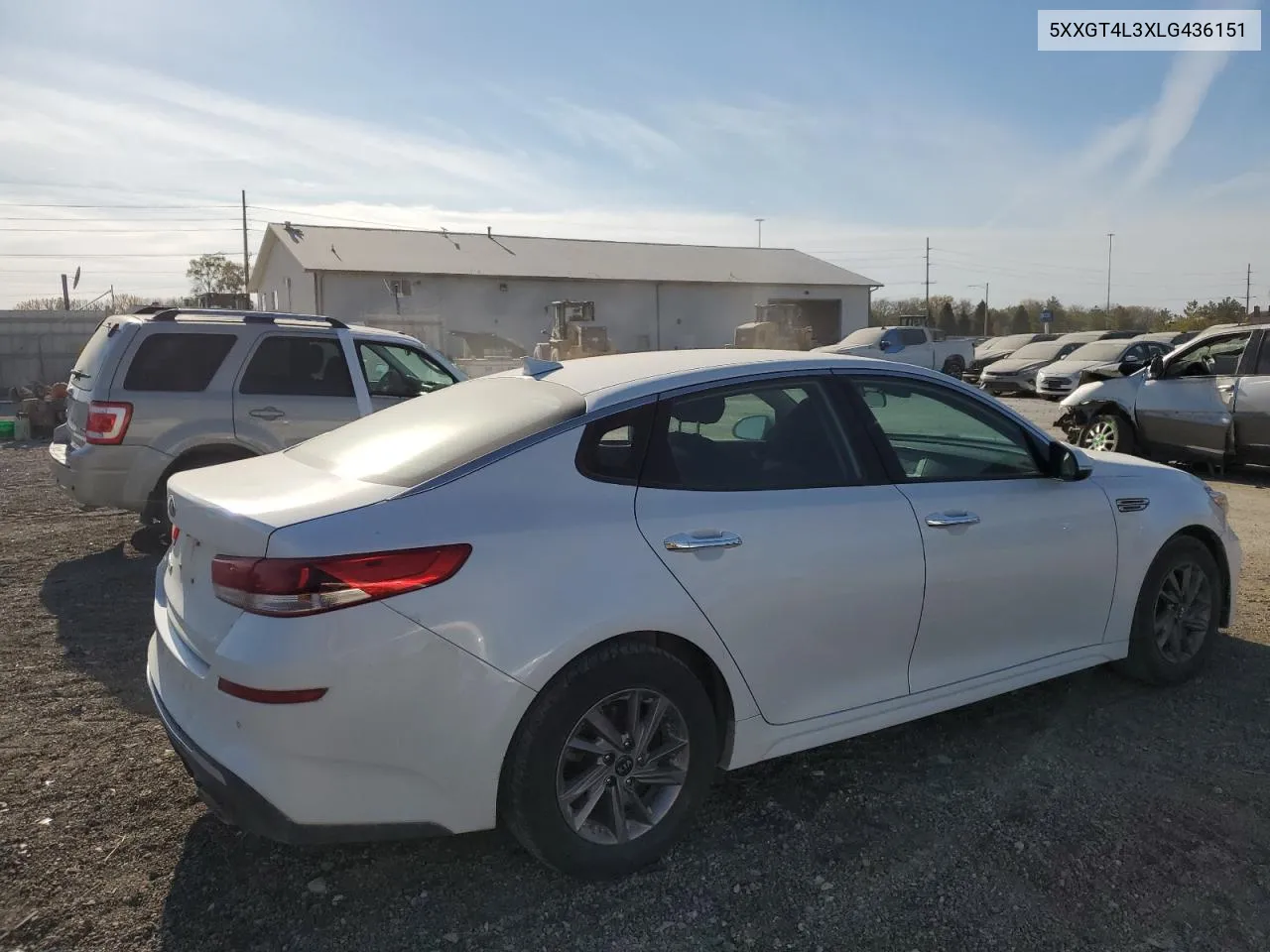 2020 Kia Optima Lx VIN: 5XXGT4L3XLG436151 Lot: 75193944