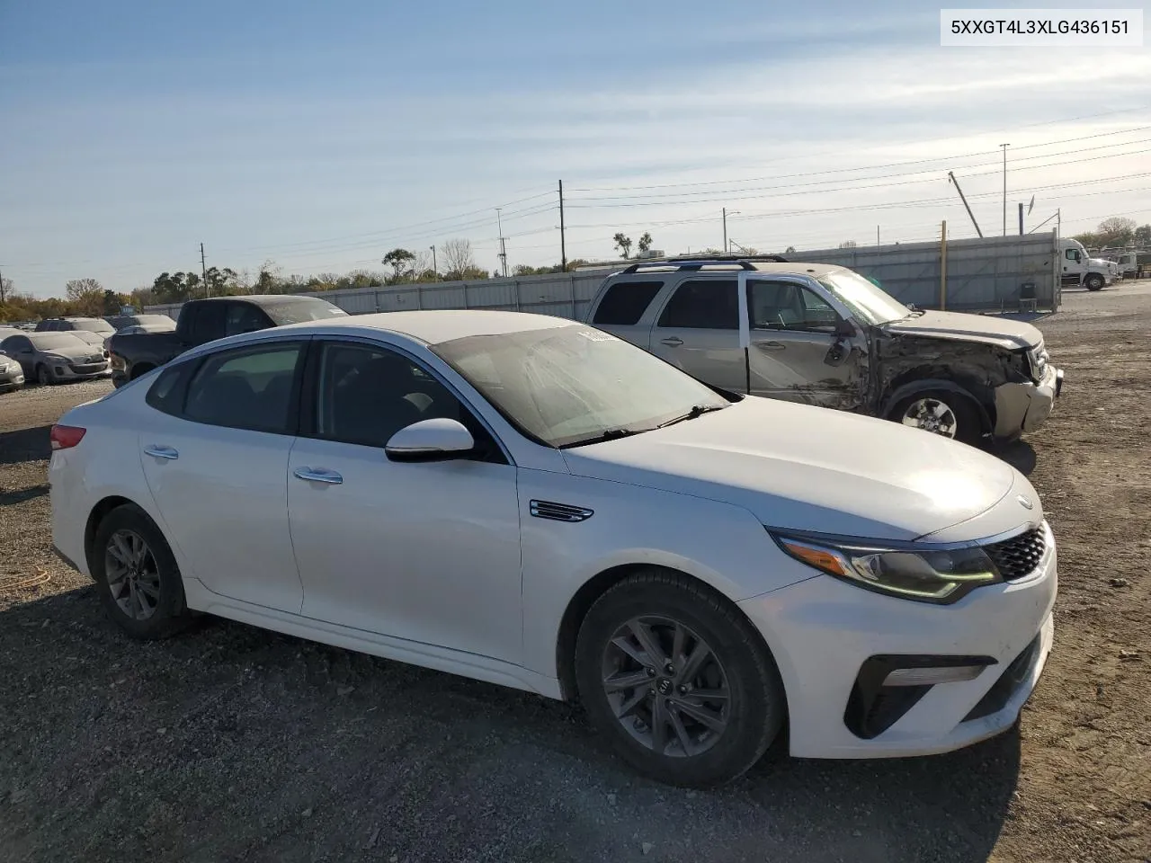 2020 Kia Optima Lx VIN: 5XXGT4L3XLG436151 Lot: 75193944