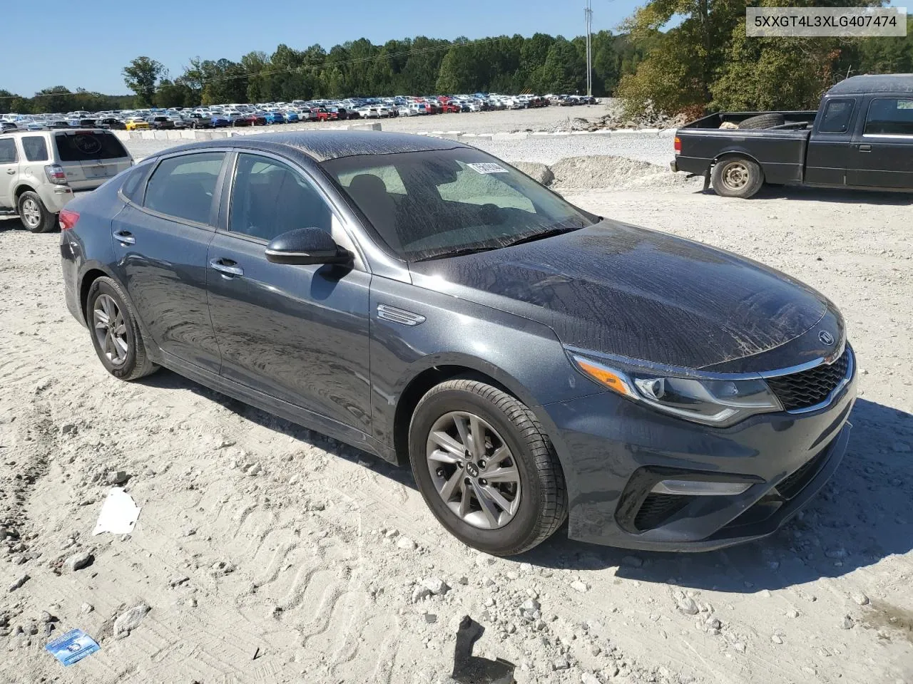 2020 Kia Optima Lx VIN: 5XXGT4L3XLG407474 Lot: 75619144