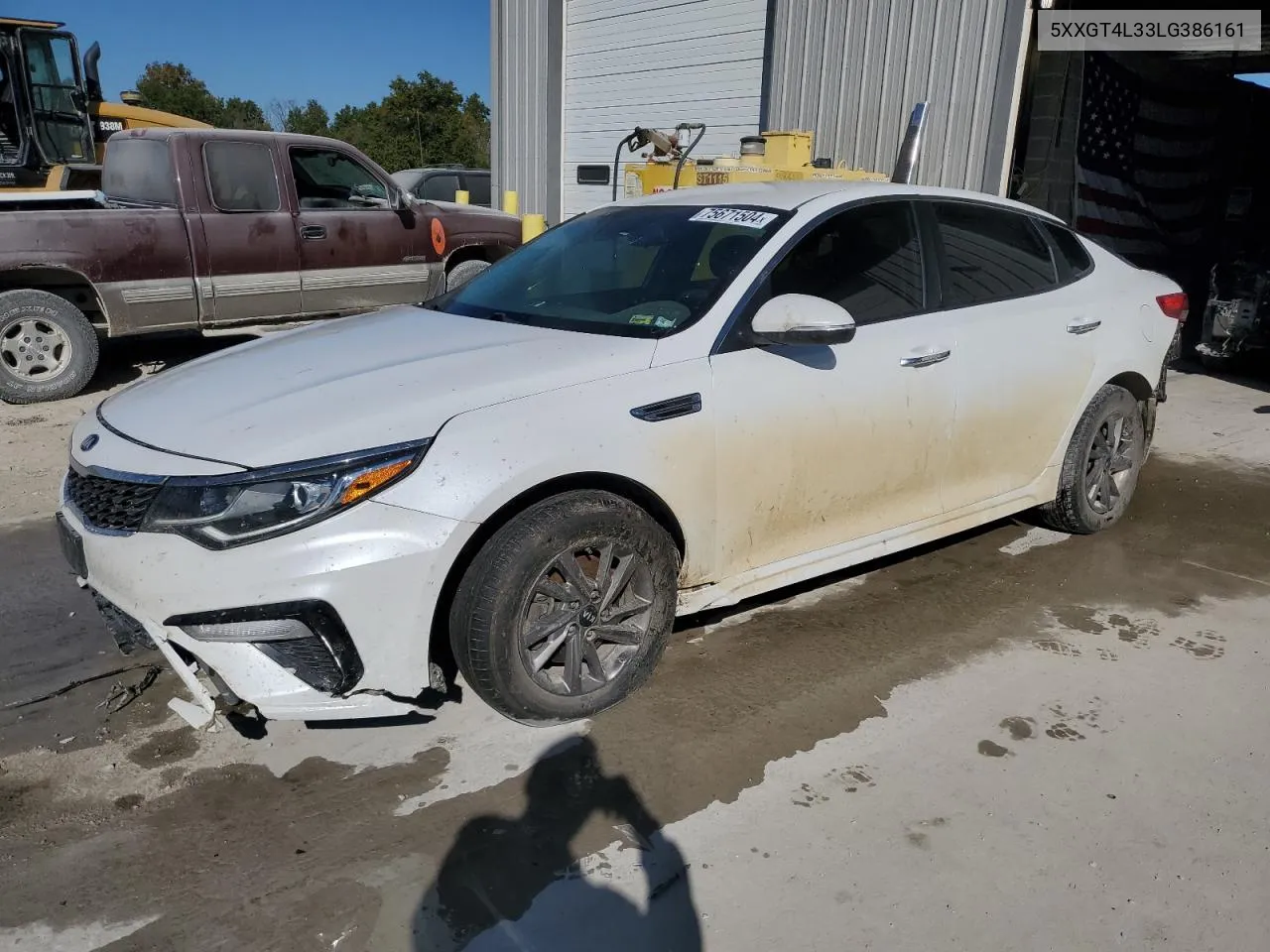 2020 Kia Optima Lx VIN: 5XXGT4L33LG386161 Lot: 75671504