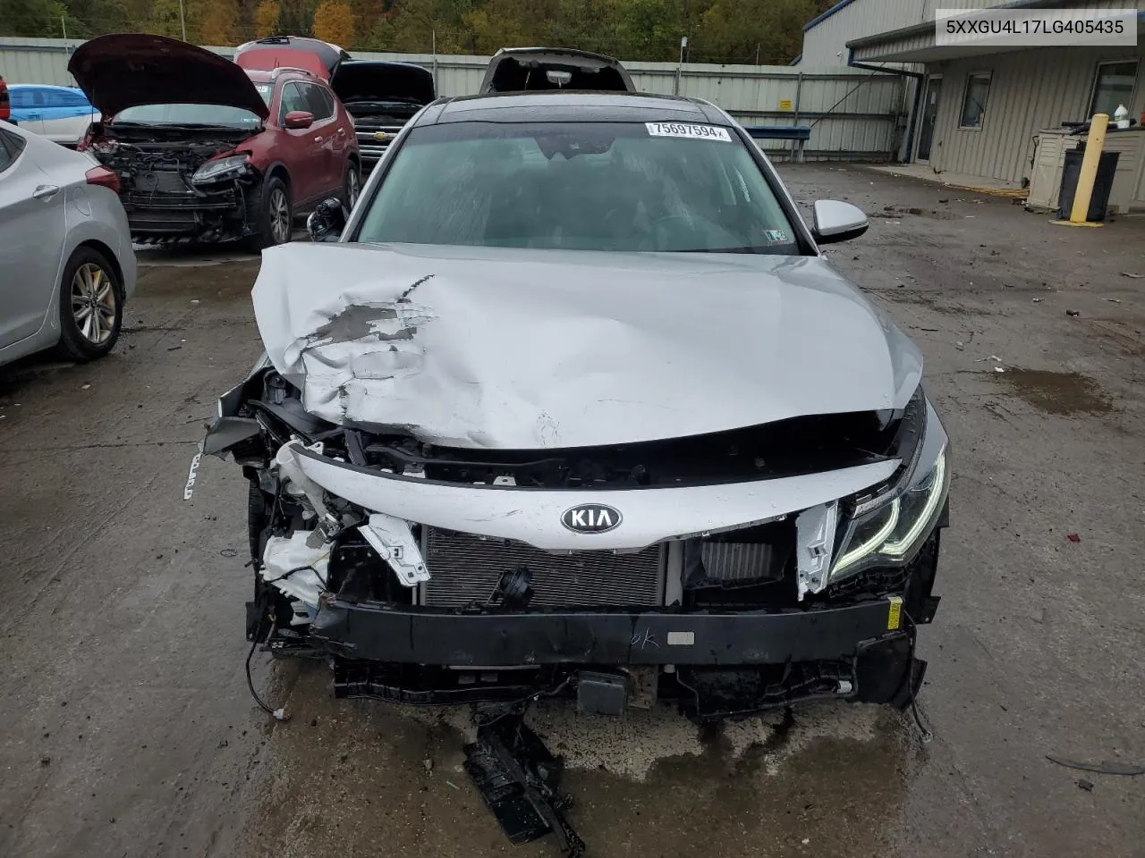 5XXGU4L17LG405435 2020 Kia Optima Ex