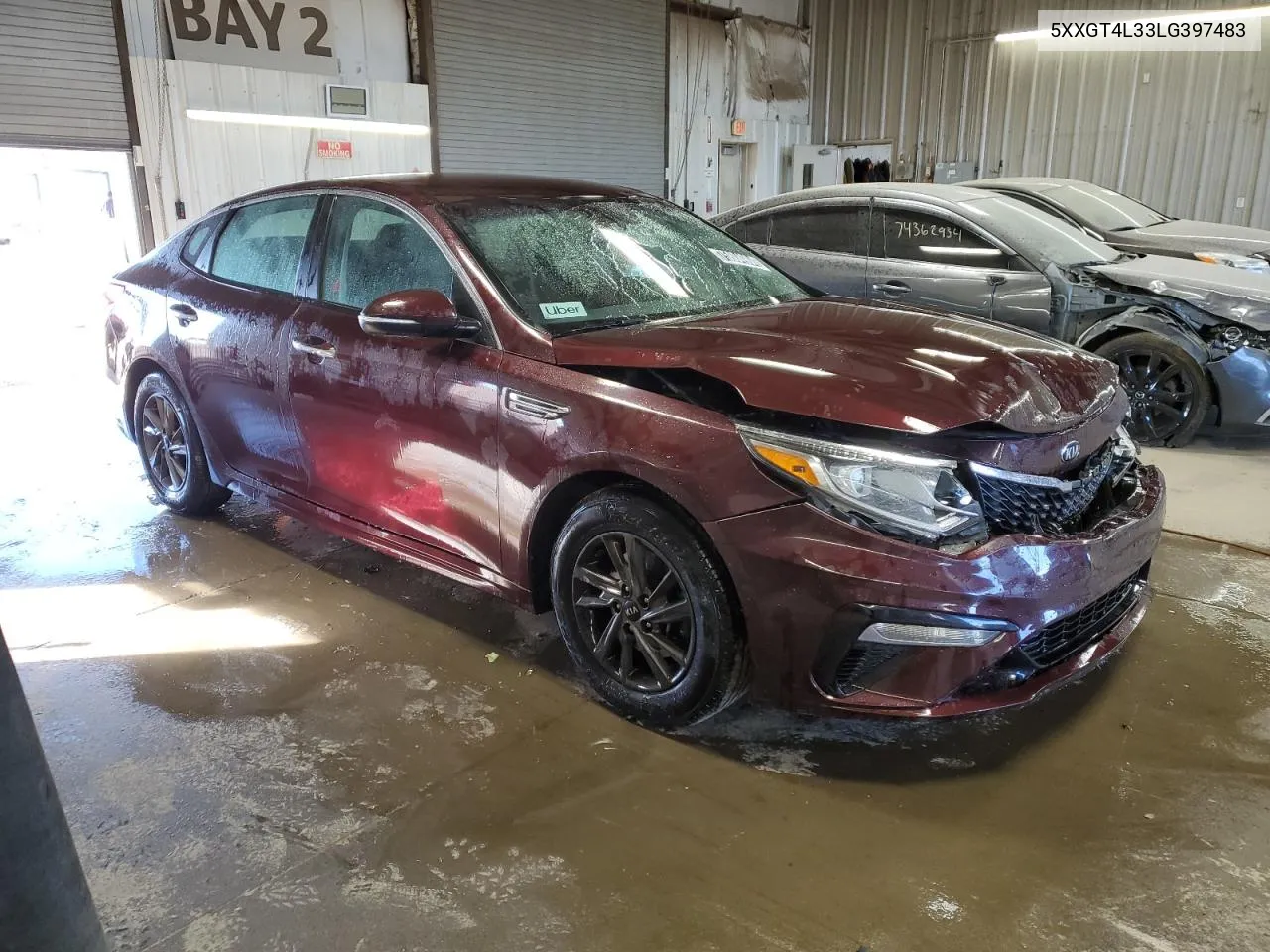 2020 Kia Optima Lx VIN: 5XXGT4L33LG397483 Lot: 75804904