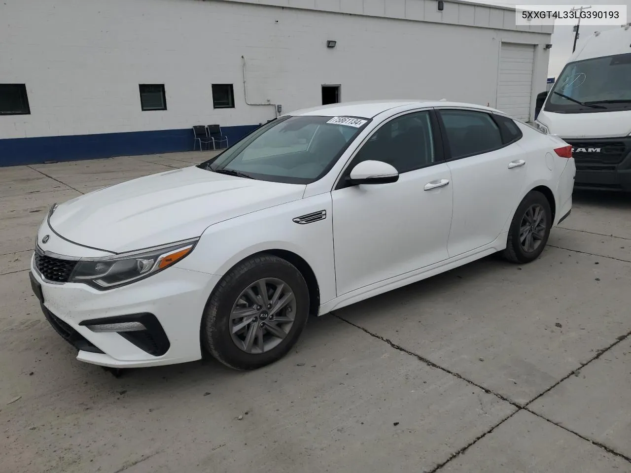 2020 Kia Optima Lx VIN: 5XXGT4L33LG390193 Lot: 75861134