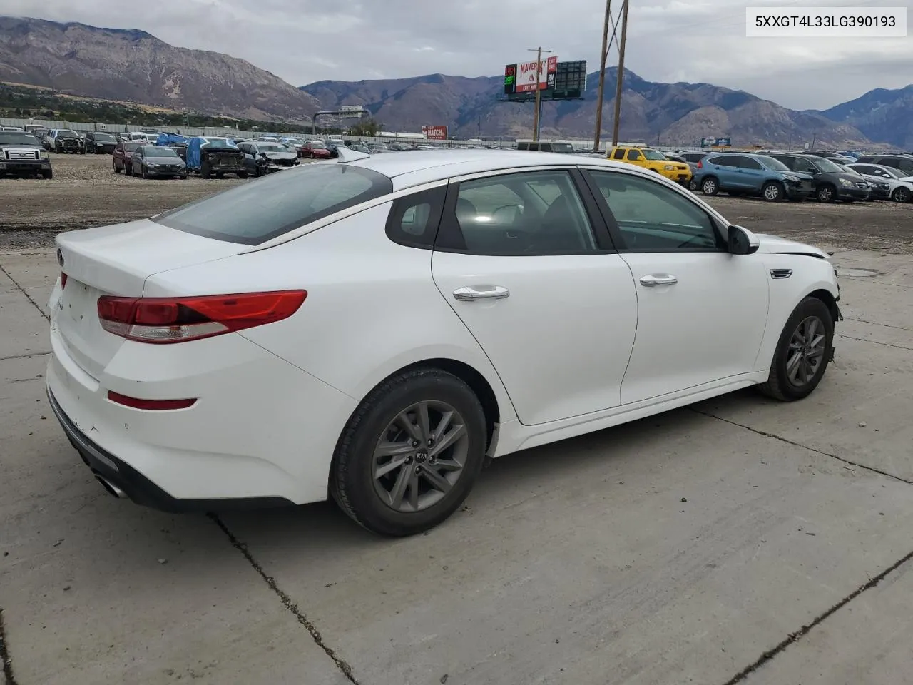 2020 Kia Optima Lx VIN: 5XXGT4L33LG390193 Lot: 75861134