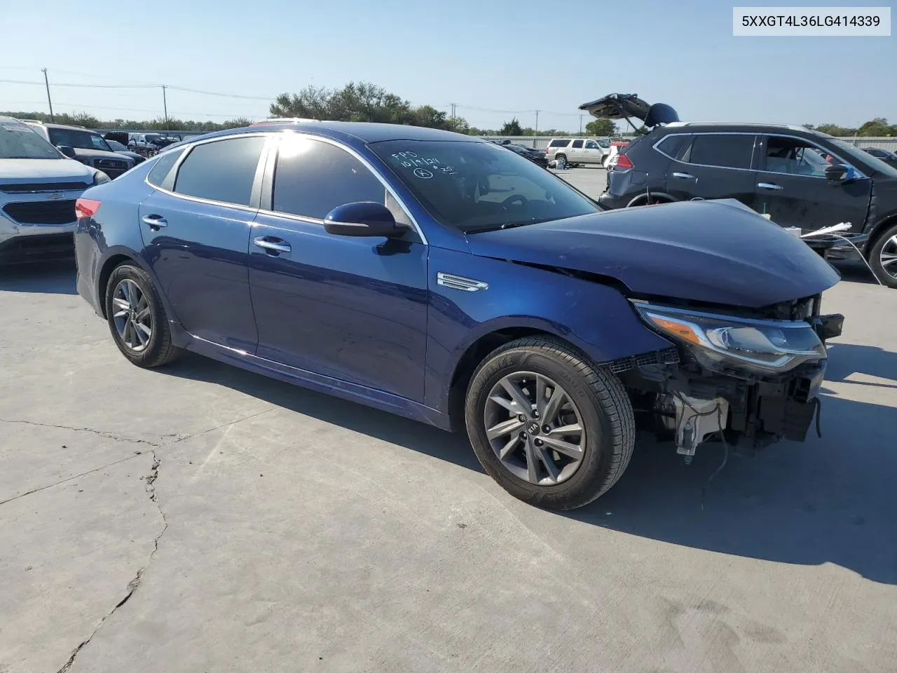 2020 Kia Optima Lx VIN: 5XXGT4L36LG414339 Lot: 75907944