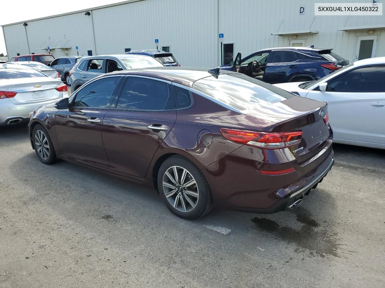 2020 Kia Optima Ex VIN: 5XXGU4L1XLG450322 Lot: 76027434