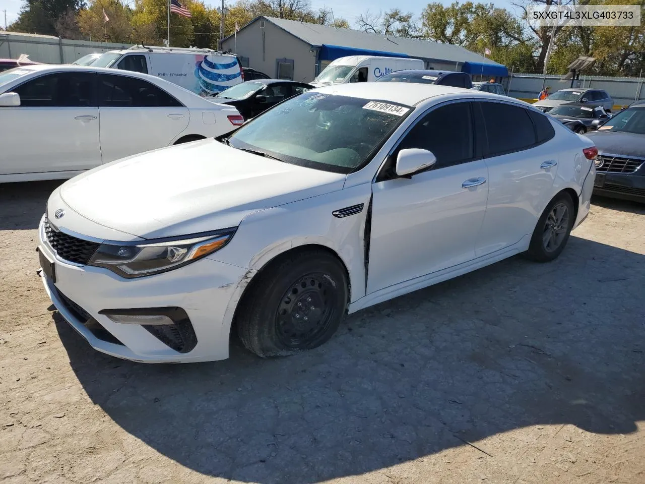 2020 Kia Optima Lx VIN: 5XXGT4L3XLG403733 Lot: 76109134