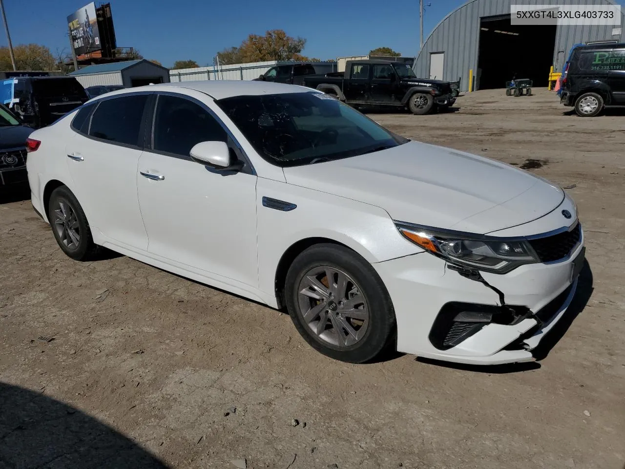 2020 Kia Optima Lx VIN: 5XXGT4L3XLG403733 Lot: 76109134