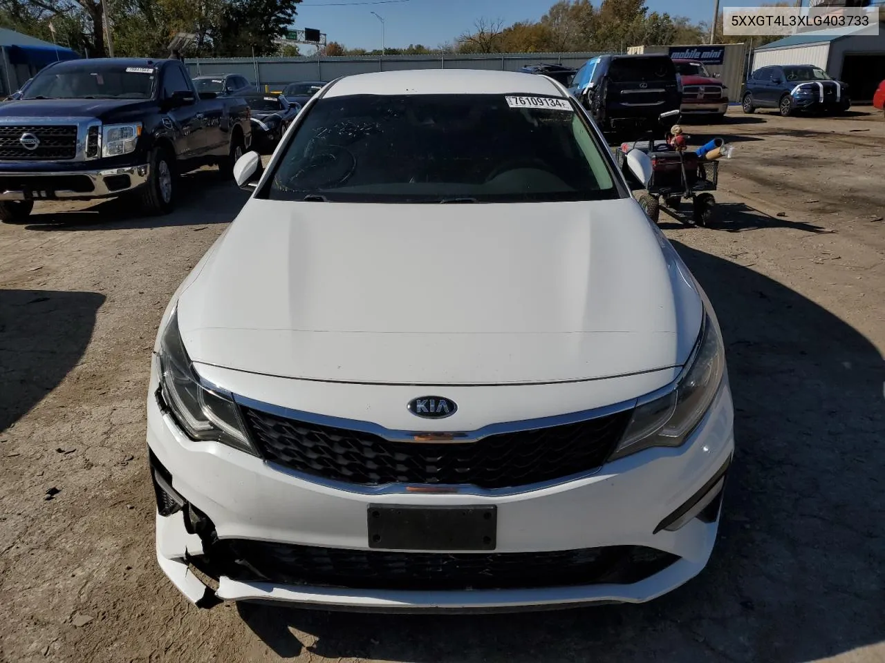 2020 Kia Optima Lx VIN: 5XXGT4L3XLG403733 Lot: 76109134