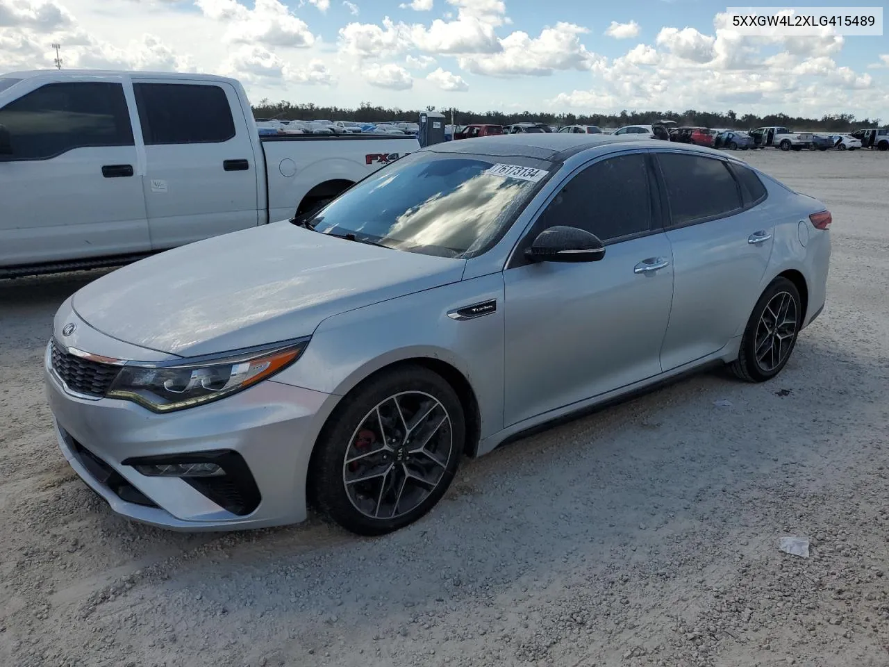 2020 Kia Optima Sx VIN: 5XXGW4L2XLG415489 Lot: 76173134