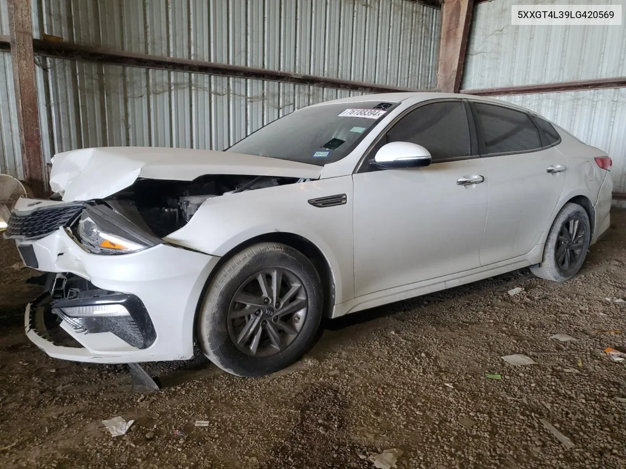 5XXGT4L39LG420569 2020 Kia Optima Lx