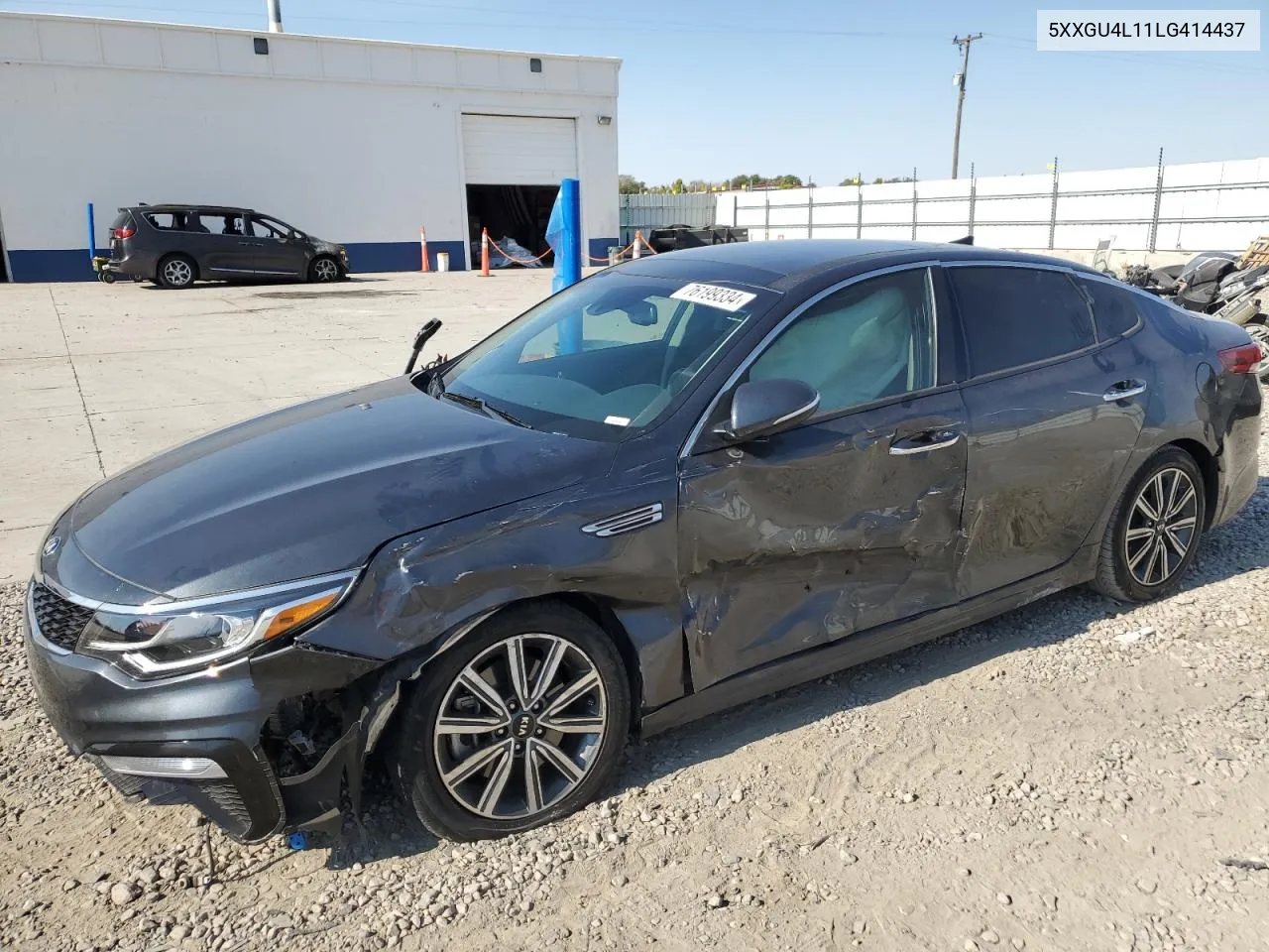 2020 Kia Optima Ex VIN: 5XXGU4L11LG414437 Lot: 76199334