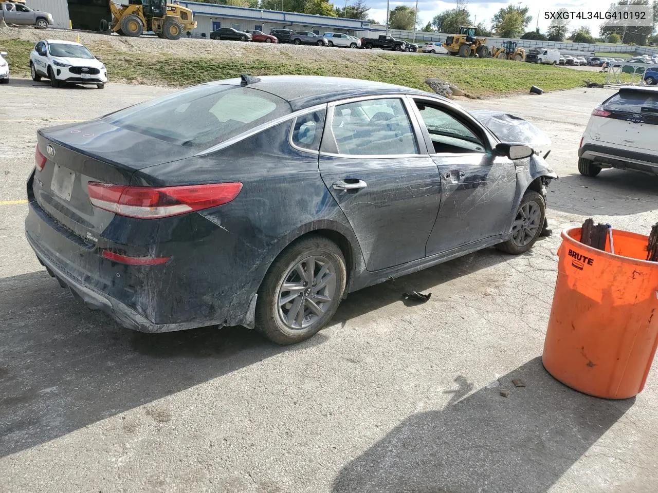 2020 Kia Optima Lx VIN: 5XXGT4L34LG410192 Lot: 76257444