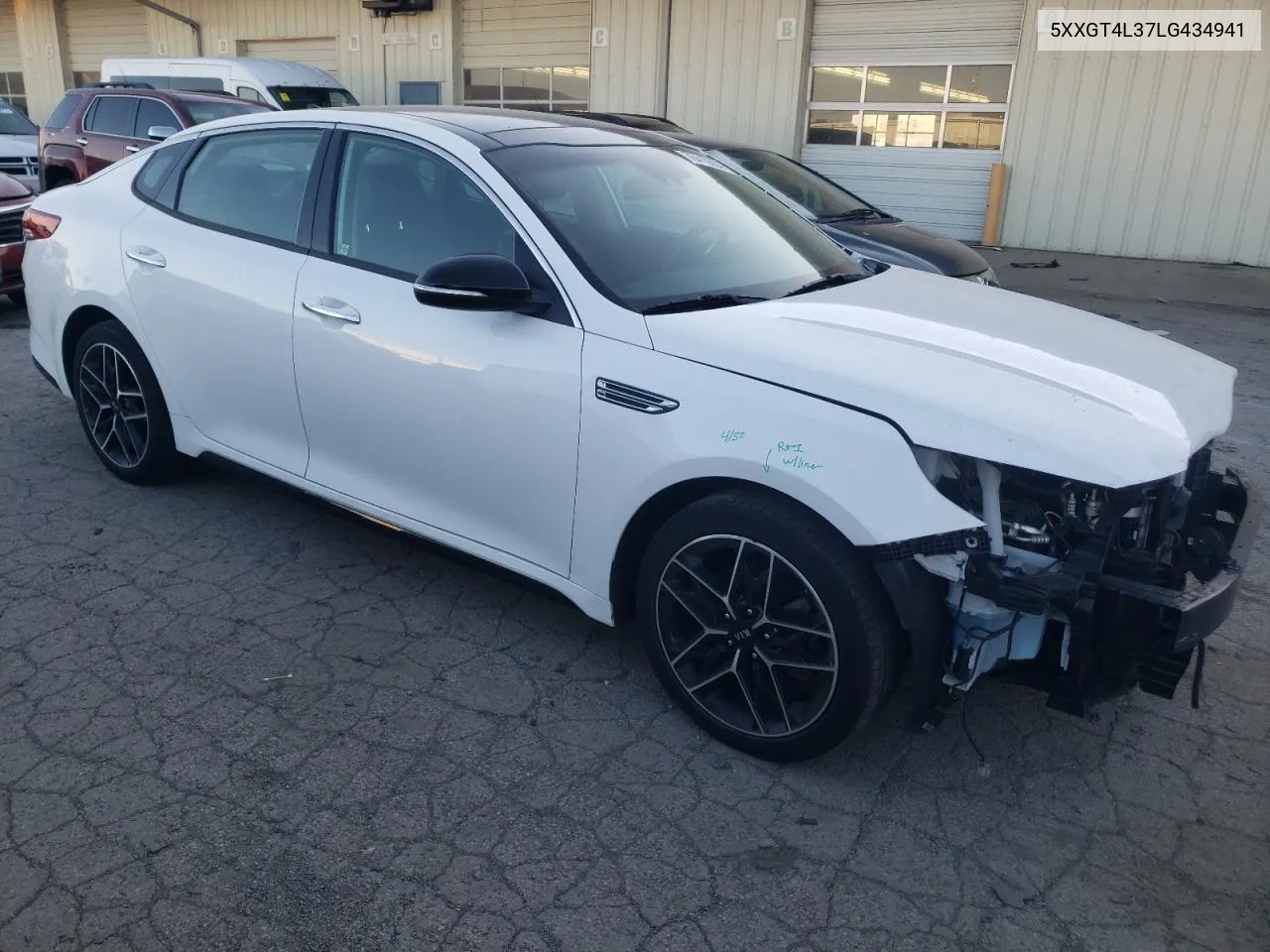 2020 Kia Optima Lx VIN: 5XXGT4L37LG434941 Lot: 76410854