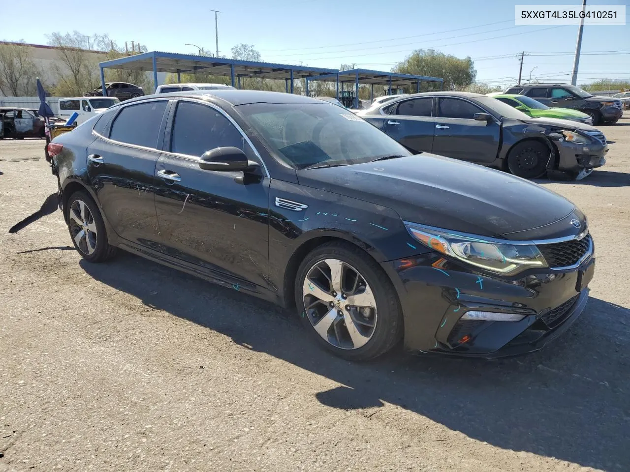 2020 Kia Optima Lx VIN: 5XXGT4L35LG410251 Lot: 76418674