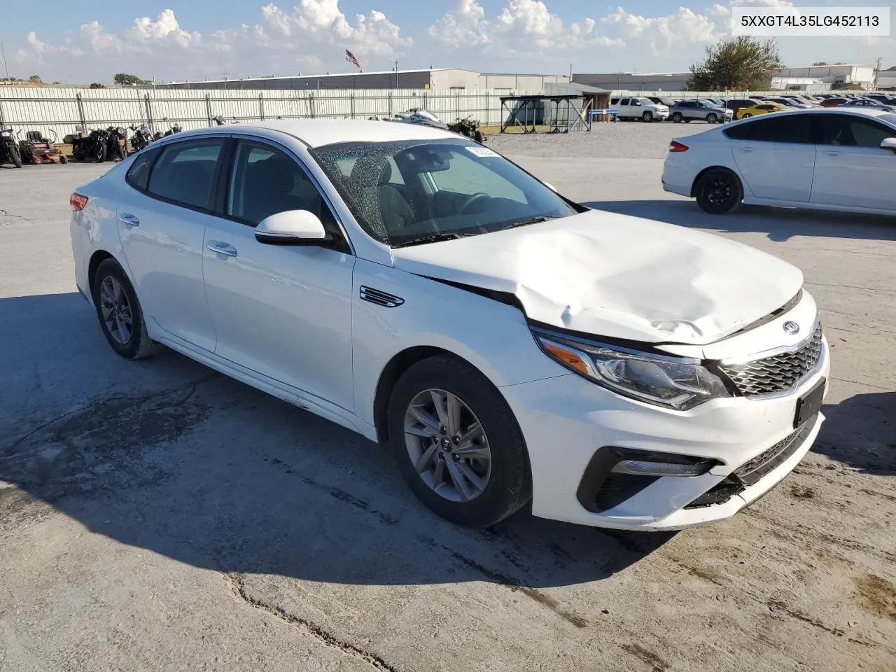 2020 Kia Optima Lx VIN: 5XXGT4L35LG452113 Lot: 76592254