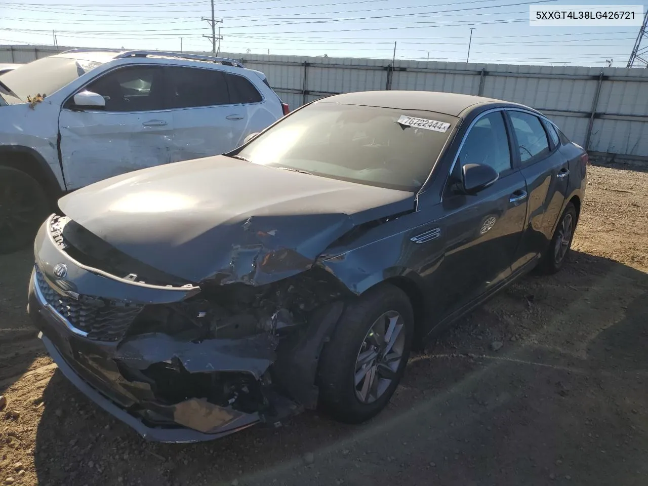 2020 Kia Optima Lx VIN: 5XXGT4L38LG426721 Lot: 76722444