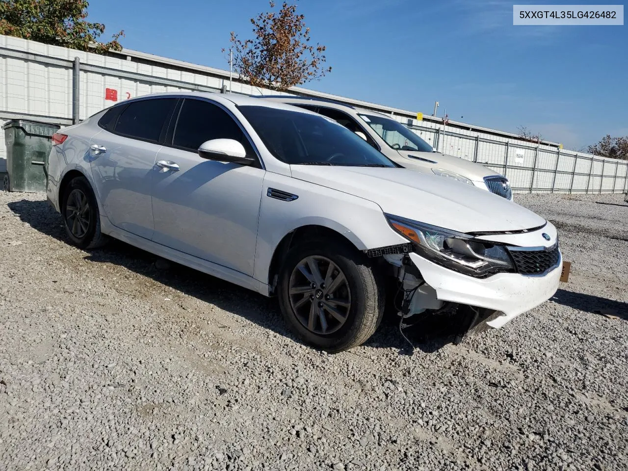 2020 Kia Optima Lx VIN: 5XXGT4L35LG426482 Lot: 77025654