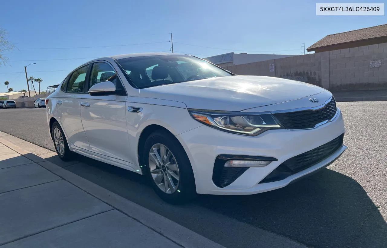 2020 Kia Optima Lx VIN: 5XXGT4L36LG426409 Lot: 77036344