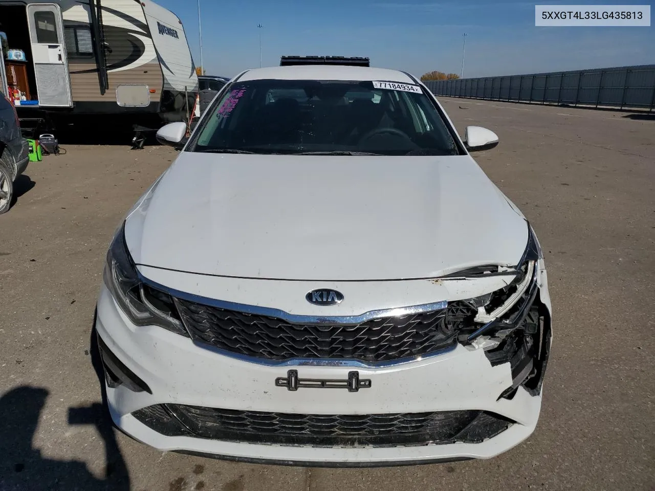 2020 Kia Optima Lx VIN: 5XXGT4L33LG435813 Lot: 77184934