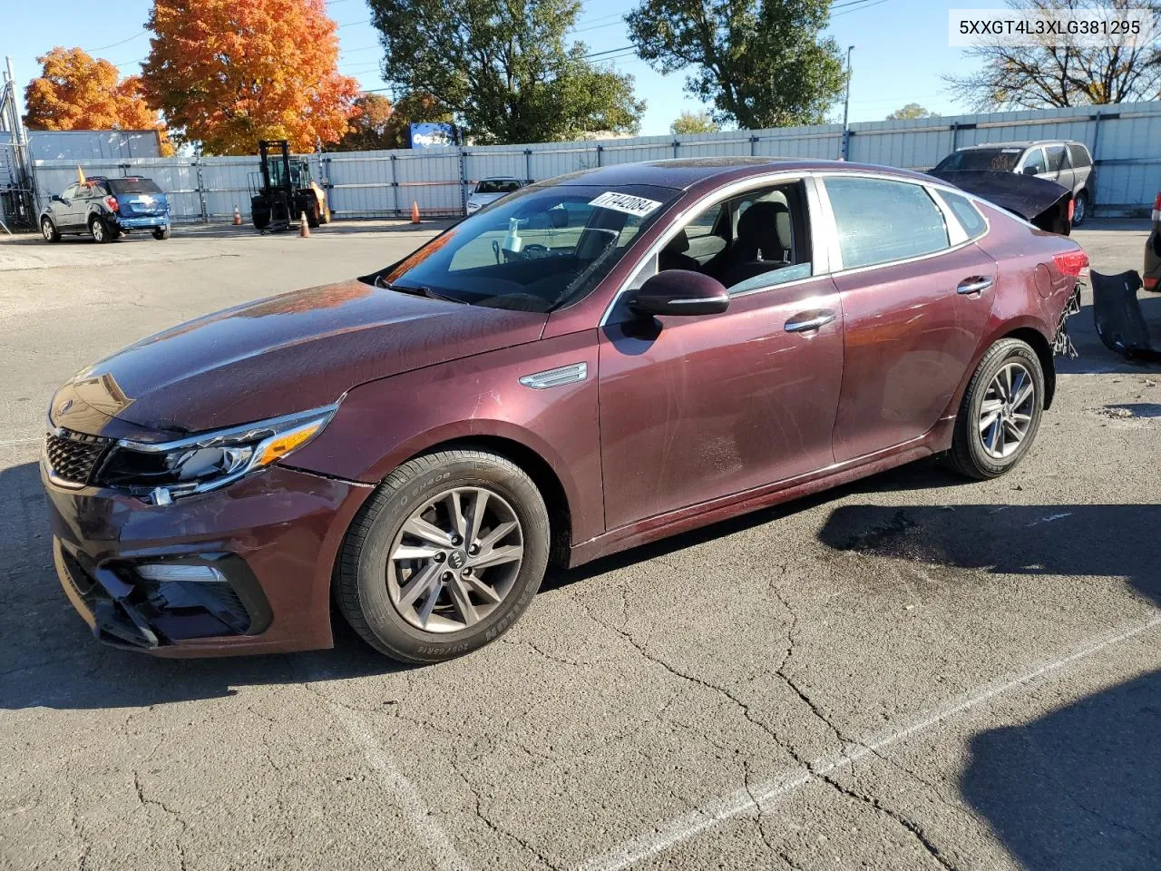 2020 Kia Optima Lx VIN: 5XXGT4L3XLG381295 Lot: 77442084