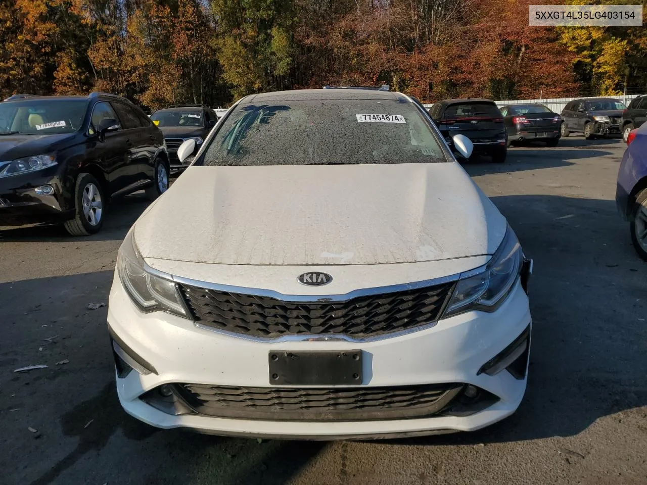 2020 Kia Optima Lx VIN: 5XXGT4L35LG403154 Lot: 77454874