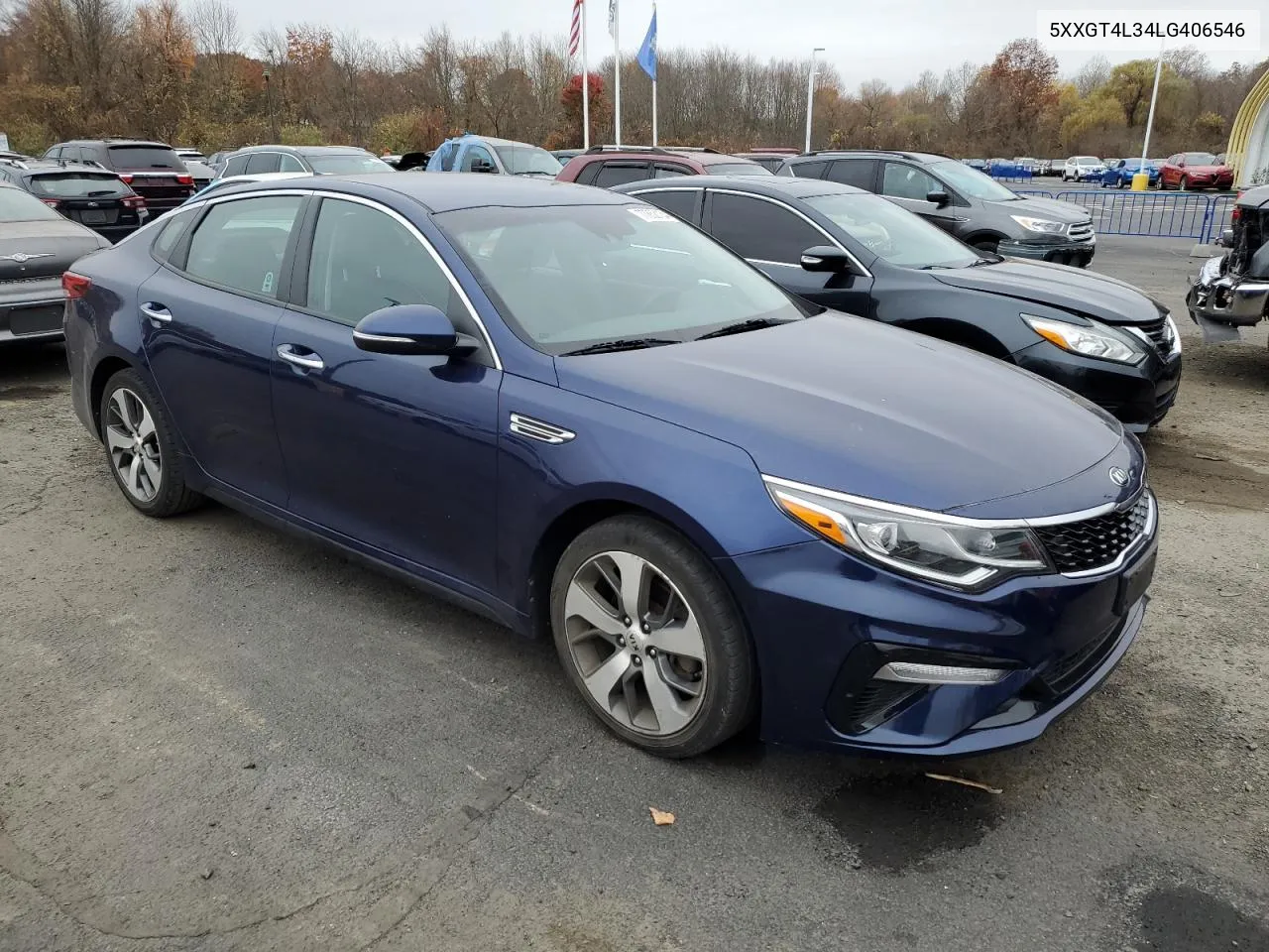 2020 Kia Optima Lx VIN: 5XXGT4L34LG406546 Lot: 77852134