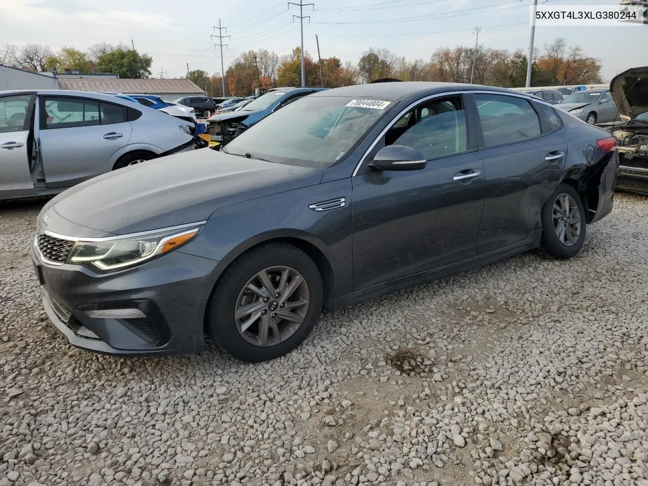 2020 Kia Optima Lx VIN: 5XXGT4L3XLG380244 Lot: 78044804