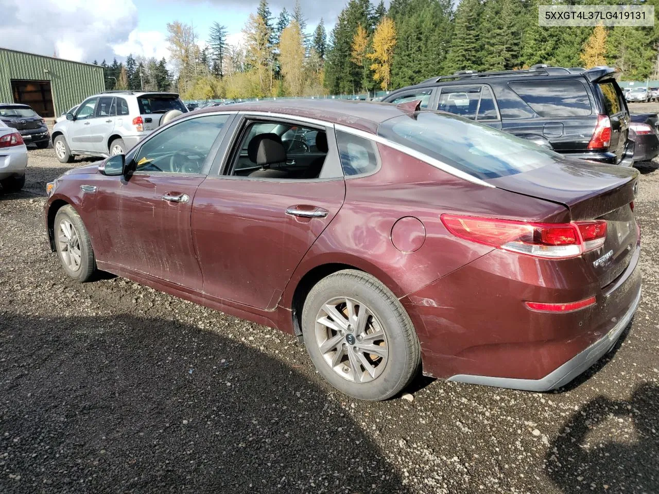 2020 Kia Optima Lx VIN: 5XXGT4L37LG419131 Lot: 78288924