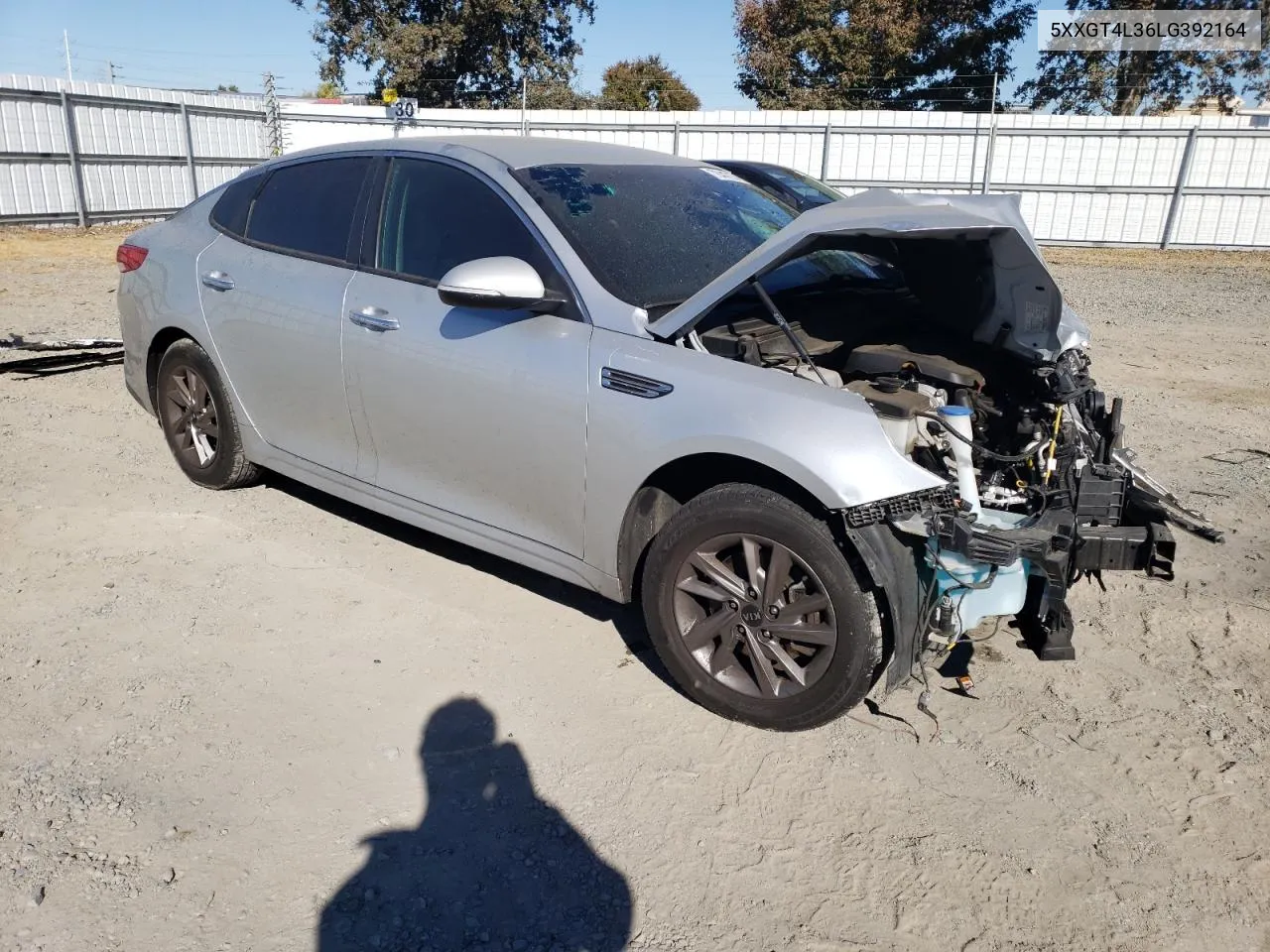 5XXGT4L36LG392164 2020 Kia Optima Lx