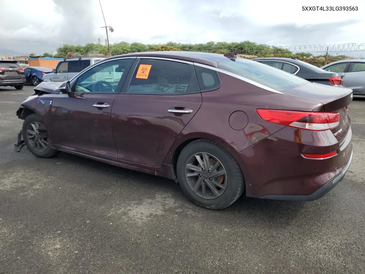 2020 Kia Optima Lx VIN: 5XXGT4L33LG393563 Lot: 79360004