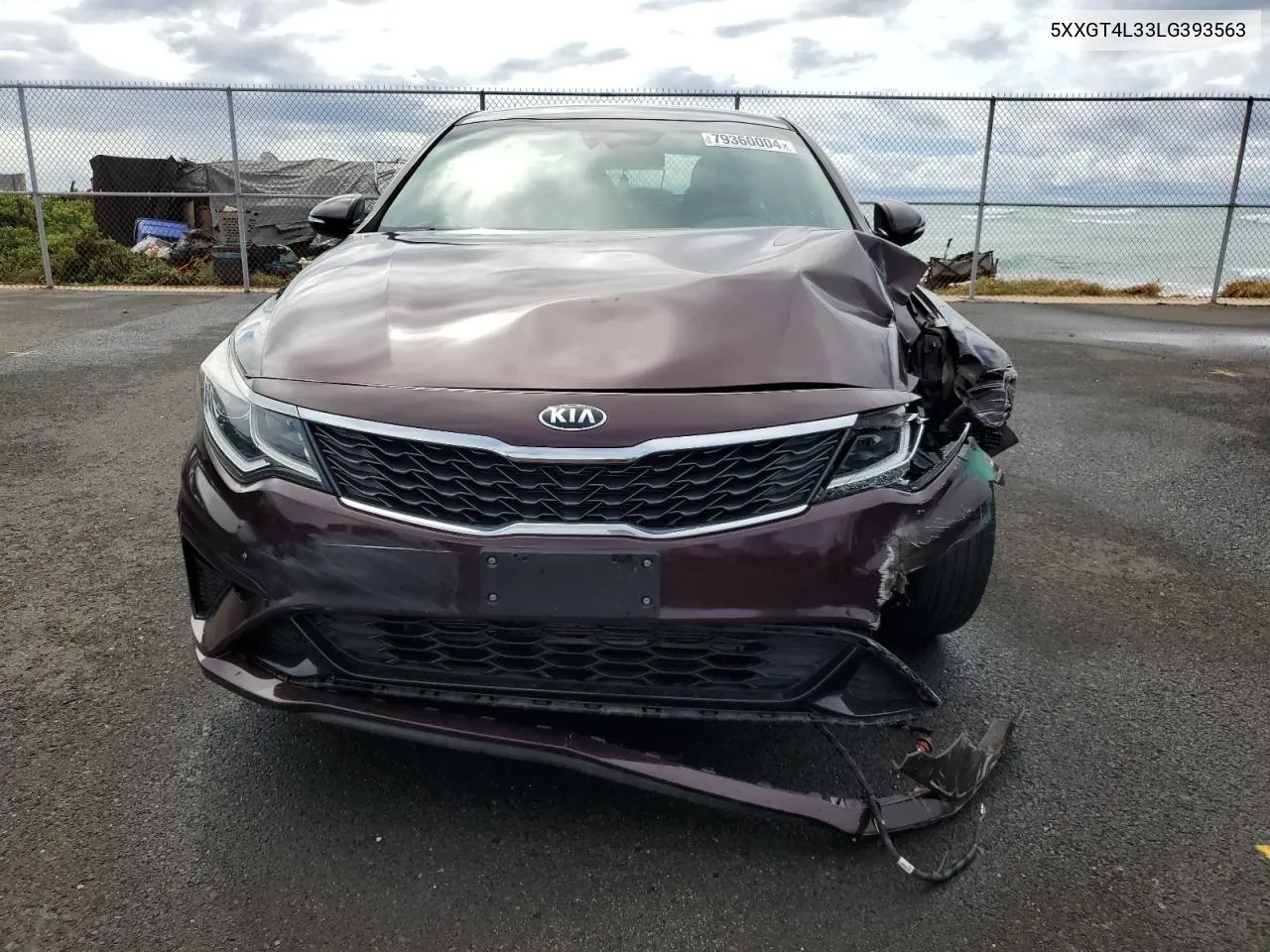 2020 Kia Optima Lx VIN: 5XXGT4L33LG393563 Lot: 79360004