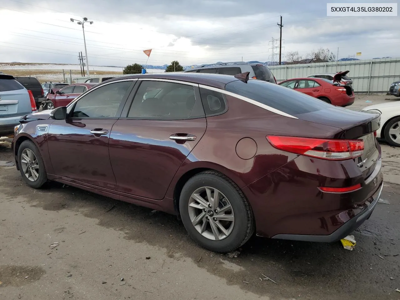 2020 Kia Optima Lx VIN: 5XXGT4L35LG380202 Lot: 80341824