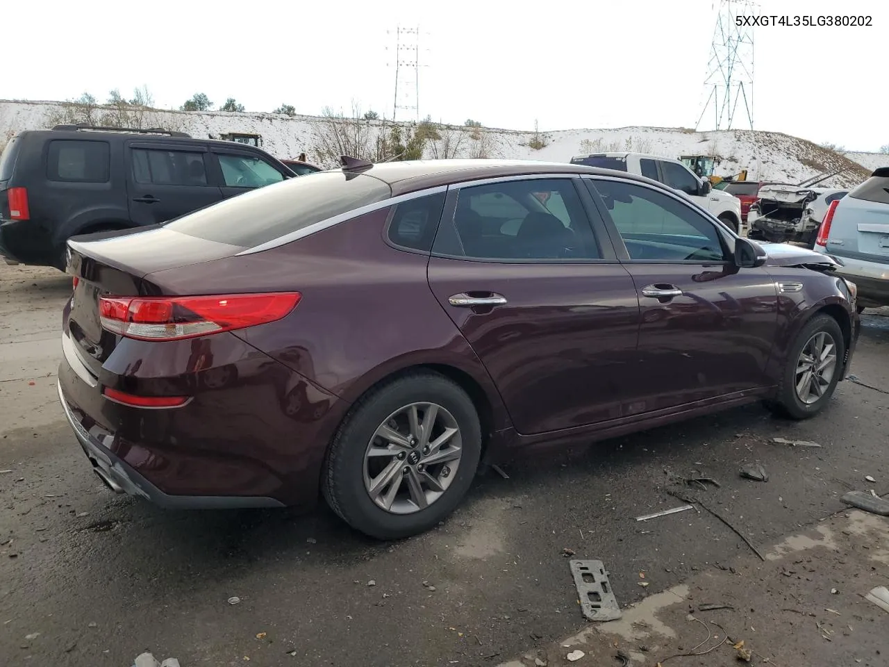 2020 Kia Optima Lx VIN: 5XXGT4L35LG380202 Lot: 80341824