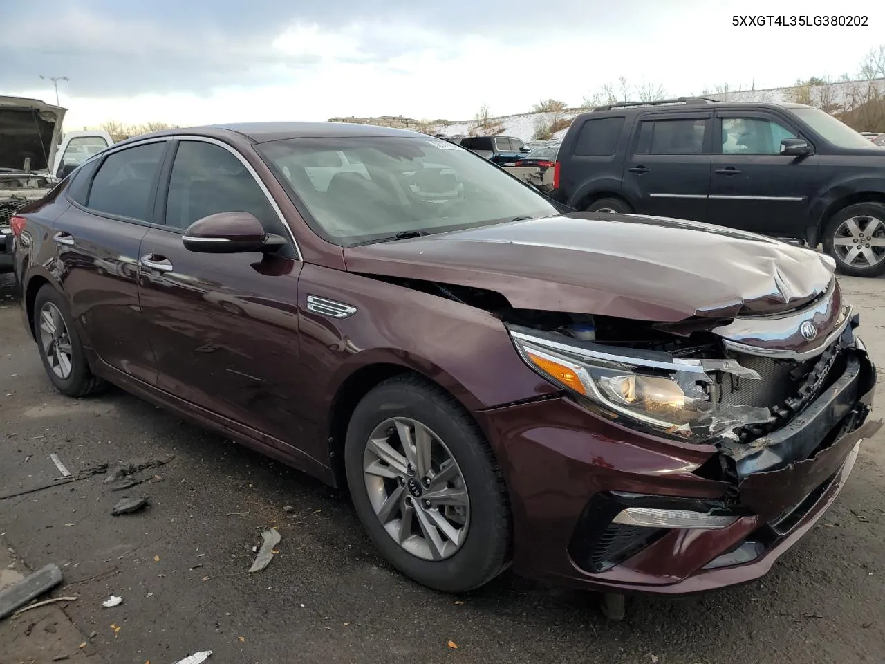 2020 Kia Optima Lx VIN: 5XXGT4L35LG380202 Lot: 80341824