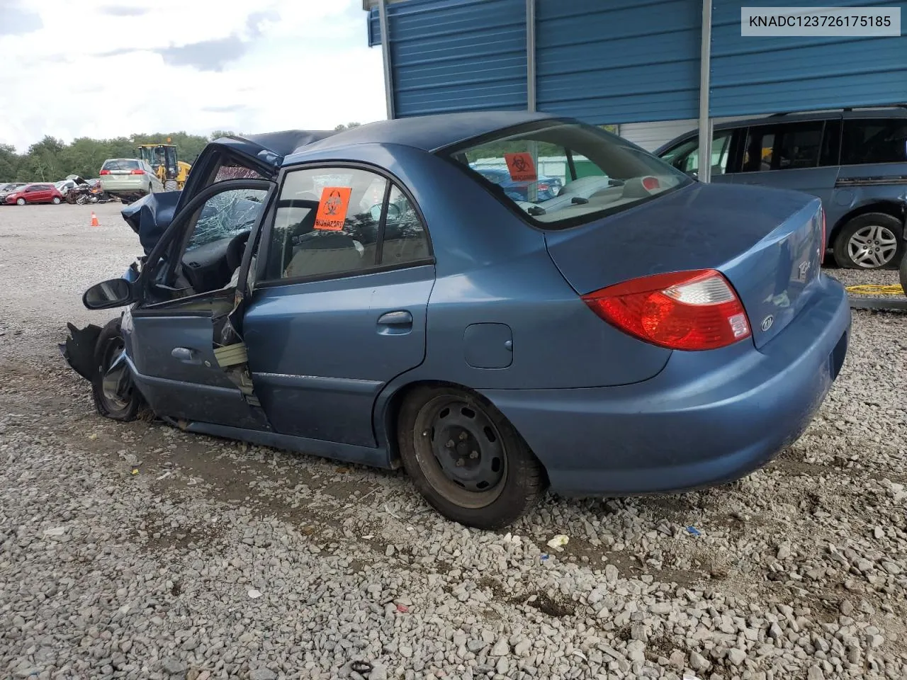 2002 Kia Rio VIN: KNADC123726175185 Lot: 66943204