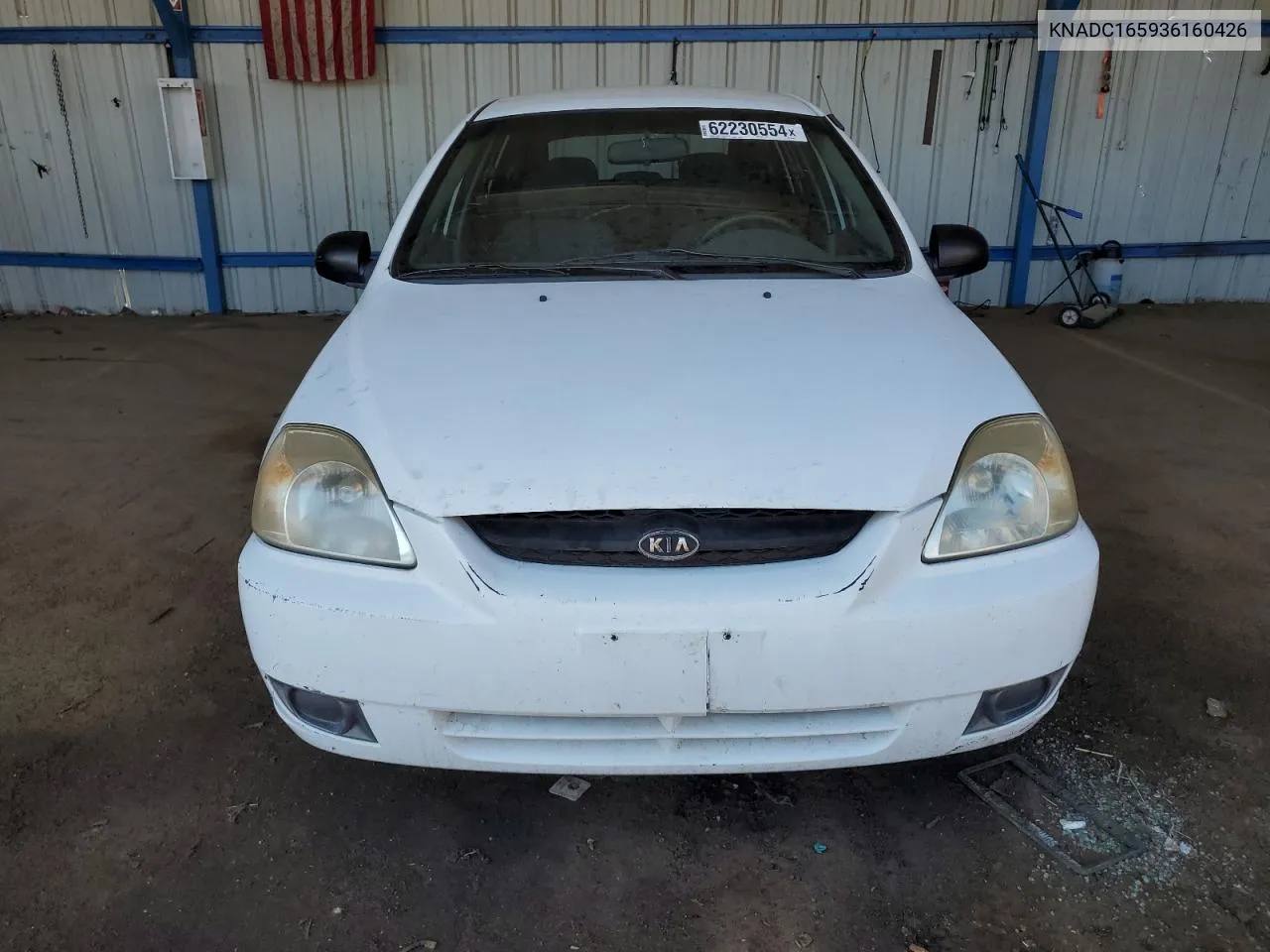 2003 Kia Rio Cinco VIN: KNADC165936160426 Lot: 62230554