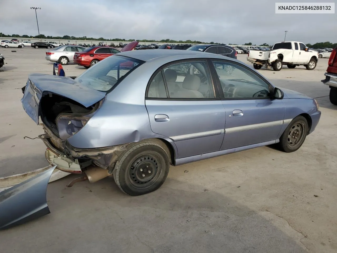 2004 Kia Rio VIN: KNADC125846288132 Lot: 65168384