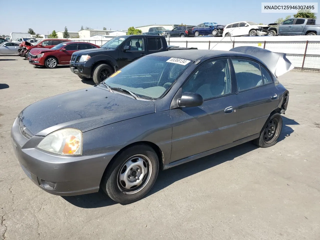 2004 Kia Rio VIN: KNADC125946307495 Lot: 65368134