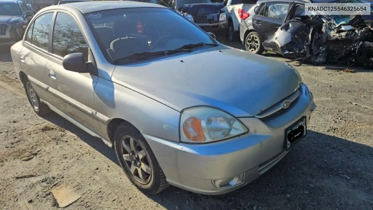 2004 Kia Rio VIN: KNADC125546325654 Lot: 65521594