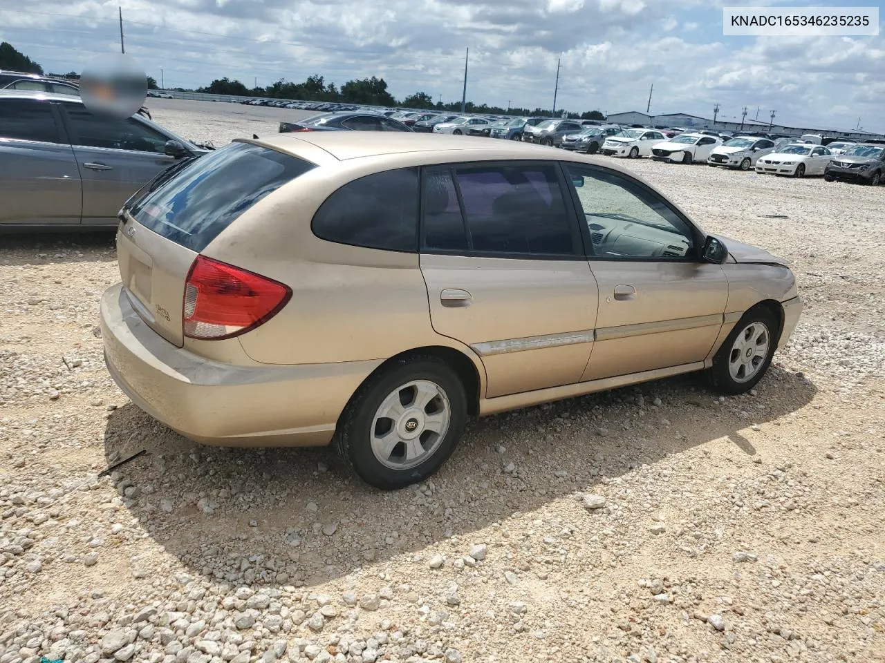 KNADC165346235235 2004 Kia Rio Cinco